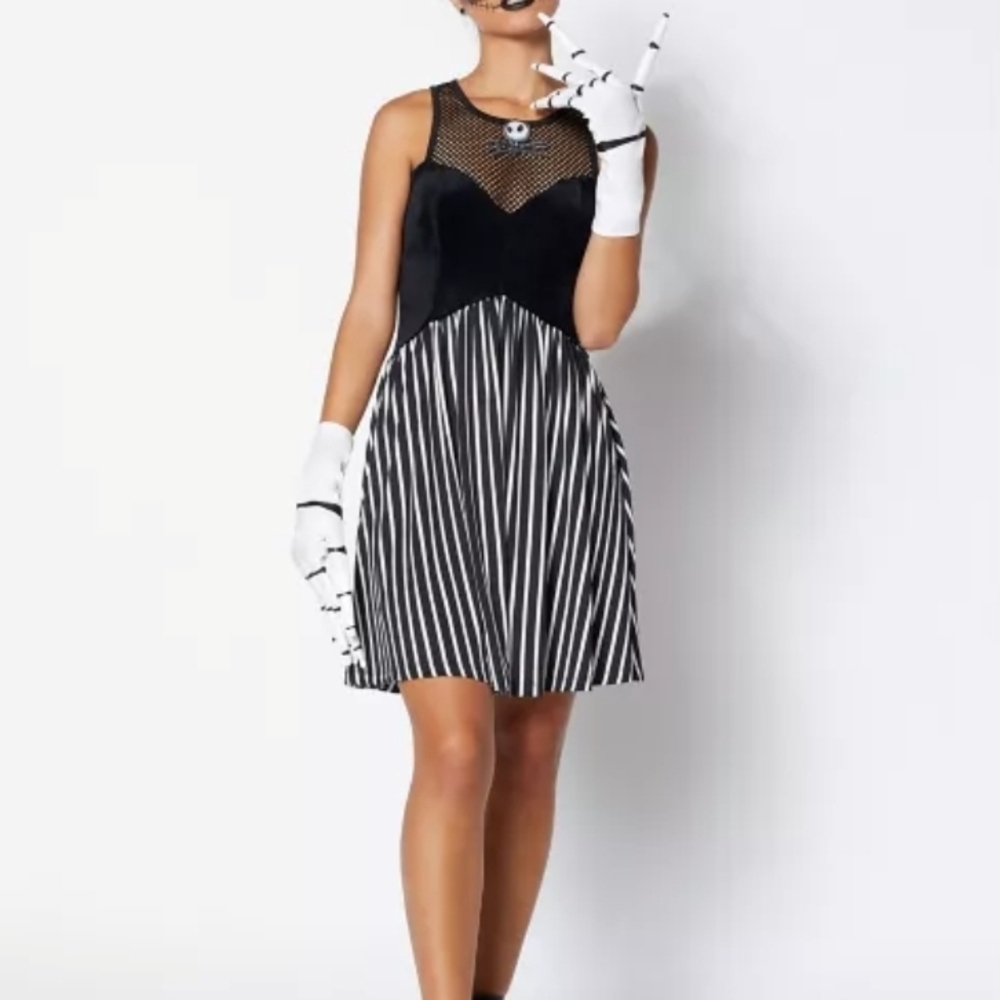 Nightmare Before Christmas Jack Skellington Halloween Cosplay Dress